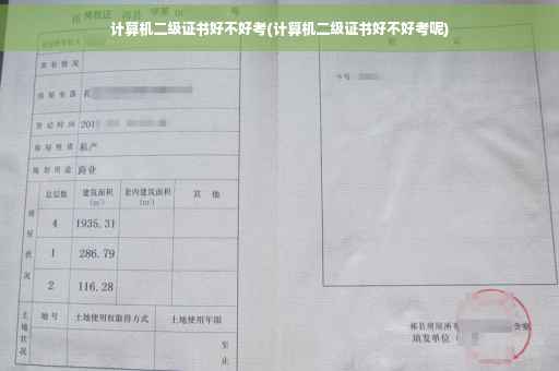计算机二级证书好不好考(计算机二级证书好不好考呢)