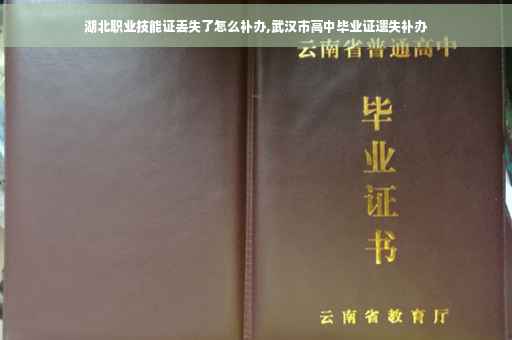 湖北职业技能证丢失了怎么补办,武汉市高中毕业证遗失补办