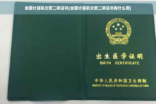 全国计算机文管二级证书(全国计算机文管二级证书有什么用) 全国计算机文管二级证书(全国计算机文管二级证书有什么用)