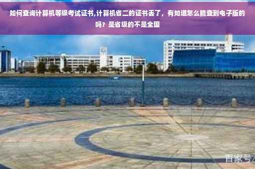 如何查询计算机等级考试证书,计算机省二的证书丢了，有知道怎么能查到电子版的吗？是省级的不是全国