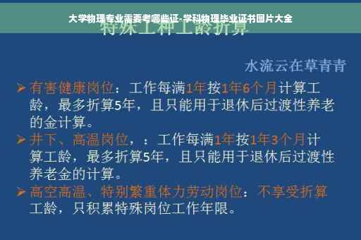大学物理专业需要考哪些证-学科物理毕业证书图片大全