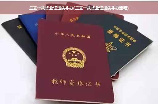 三支一扶毕业证遗失补办(三支一扶毕业证遗失补办流程)