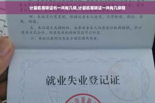 计算机等级证书一共有几级,计算机等级证一共有几级啊