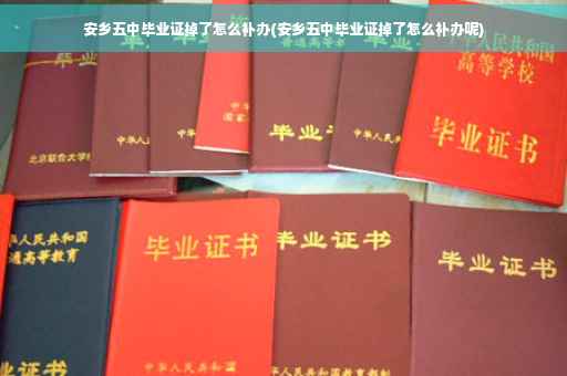 安乡五中毕业证掉了怎么补办(安乡五中毕业证掉了怎么补办呢)