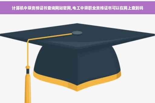 计算机中级资格证书查询网站官网,电工中级职业资格证书可以在网上查到吗