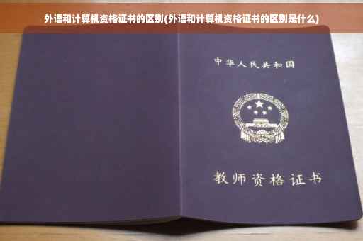 外语和计算机资格证书的区别(外语和计算机资格证书的区别是什么)