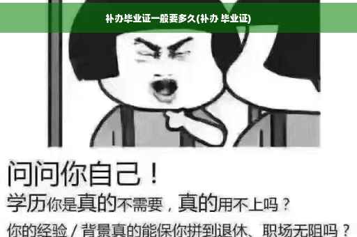 补办毕业证一般要多久(补办 毕业证)