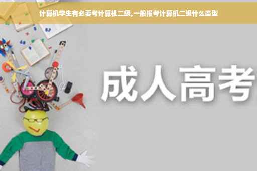 计算机学生有必要考计算机二级,一般报考计算机二级什么类型