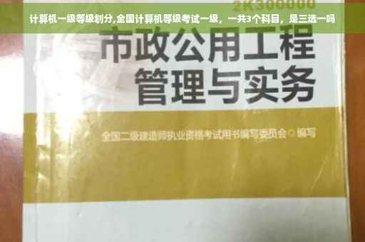 计算机一级等级划分,全国计算机等级考试一级，一共3个科目，是三选一吗