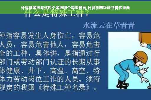 计算机等级考试四个等级哪个等级最高,计算机四级证书有多重要