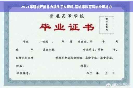 2021年聊城还能补办独生子女证吗,聊城市教育局毕业证补办