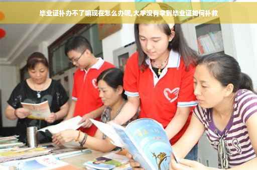 毕业证补办不了嘛现在怎么办呢,大学没有拿到毕业证如何补救