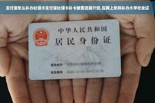 支付宝怎么补办社保卡支付宝社保卡补卡缴费流程介绍,在网上怎样补办大学毕业证