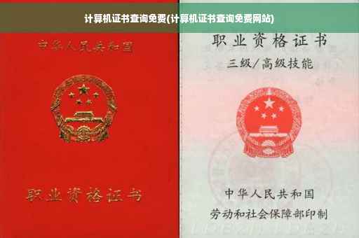 计算机证书查询免费(计算机证书查询免费网站)
