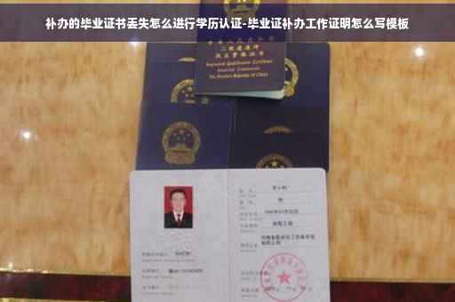 补办的毕业证书丢失怎么进行学历认证-毕业证补办工作证明怎么写模板