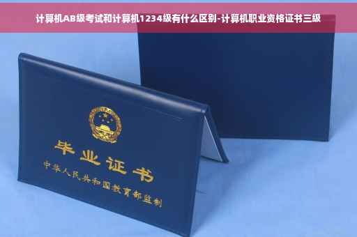 计算机AB级考试和计算机1234级有什么区别-计算机职业资格证书三级