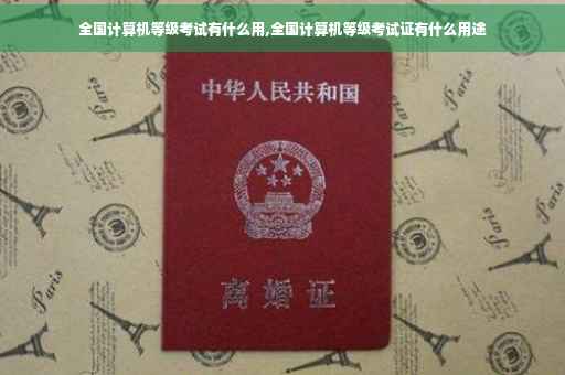 全国计算机等级考试有什么用,全国计算机等级考试证有什么用途