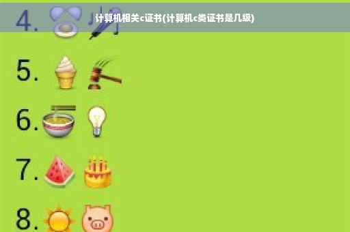 计算机相关c证书(计算机c类证书是几级)