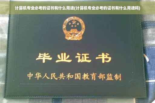 计算机专业必考的证书有什么用途(计算机专业必考的证书有什么用途吗)