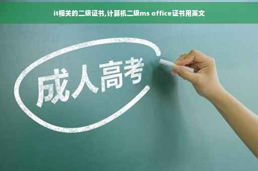 it相关的二级证书,计算机二级ms office证书用英文