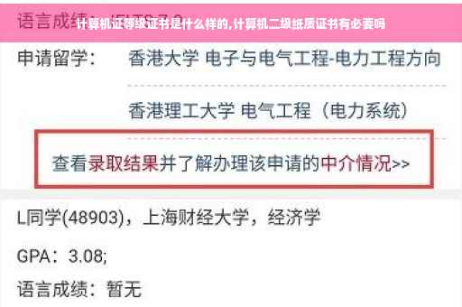 计算机证等级证书是什么样的,计算机二级纸质证书有必要吗