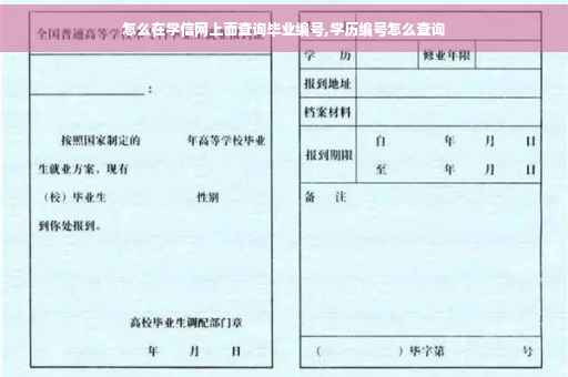 怎么在学信网上面查询毕业编号,学历编号怎么查询