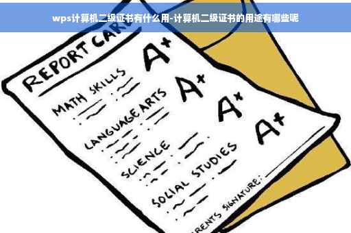 wps计算机二级证书有什么用-计算机二级证书的用途有哪些呢