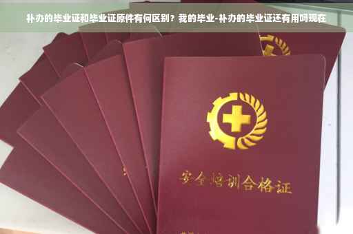 补办的毕业证和毕业证原件有何区别？我的毕业-补办的毕业证还有用吗现在