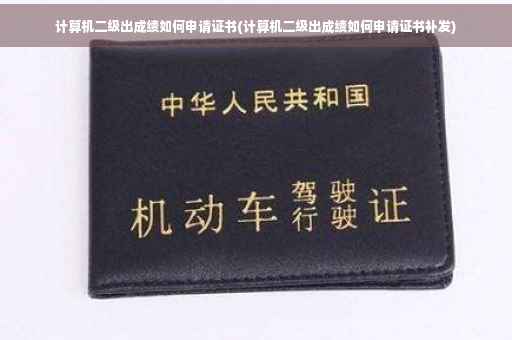 计算机二级出成绩如何申请证书(计算机二级出成绩如何申请证书补发)