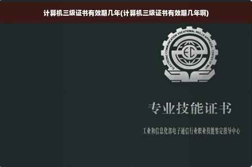 计算机三级证书有效期几年(计算机三级证书有效期几年啊)