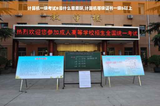 计算机一级考试B是什么意思呀,计算机等级证书一级b以上
