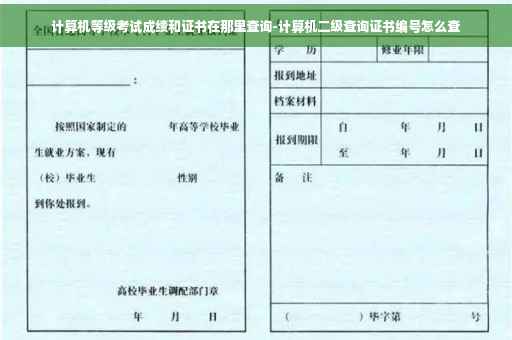 计算机等级考试成绩和证书在那里查询-计算机二级查询证书编号怎么查