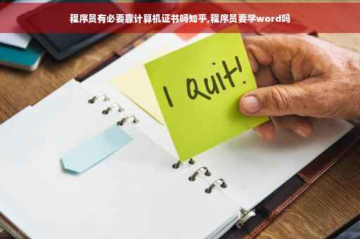 程序员有必要靠计算机证书吗知乎,程序员要学word吗