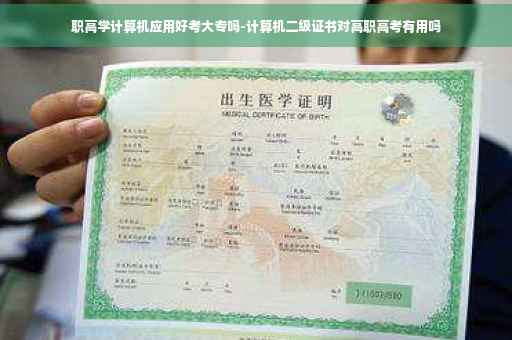 职高学计算机应用好考大专吗-计算机二级证书对高职高考有用吗