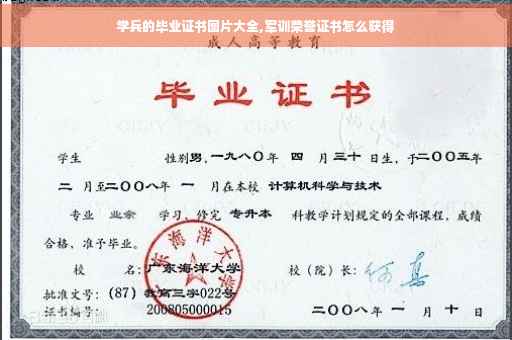 学兵的毕业证书图片大全,军训荣誉证书怎么获得