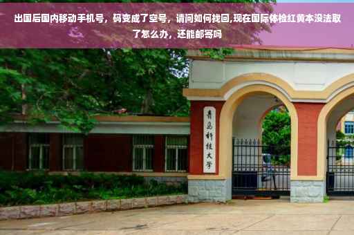 出国后国内移动手机号，码变成了空号，请问如何找回,现在国际体检红黄本没法取了怎么办，还能邮寄吗