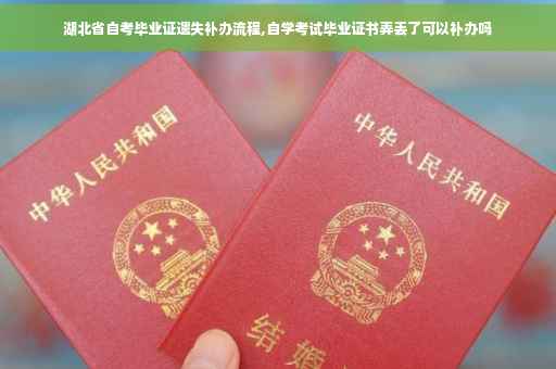 湖北省自考毕业证遗失补办流程,自学考试毕业证书弄丢了可以补办吗