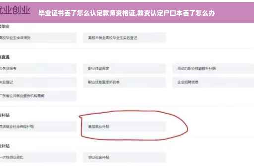 毕业证书丢了怎么认定教师资格证,教资认定户口本丢了怎么办