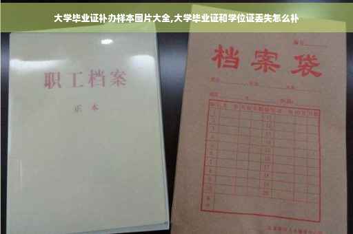大学毕业证补办样本图片大全,大学毕业证和学位证丢失怎么补