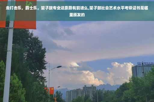 走打击乐，爵士乐。架子鼓专业这条路有前途么,架子鼓社会艺术水平考级证书是哪里颁发的