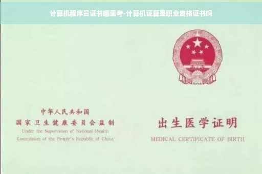 计算机程序员证书哪里考-计算机证算是职业资格证书吗