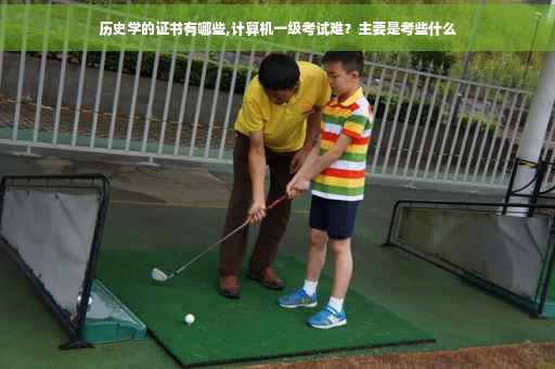 历史学的证书有哪些,计算机一级考试难？主要是考些什么