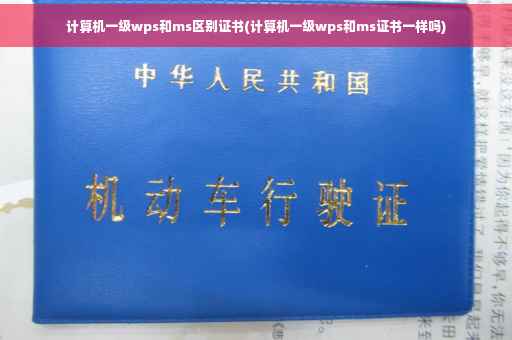 计算机一级wps和ms区别证书(计算机一级wps和ms证书一样吗) 计算机一级wps和ms区别证书(计算机一级wps和ms证书一样吗)