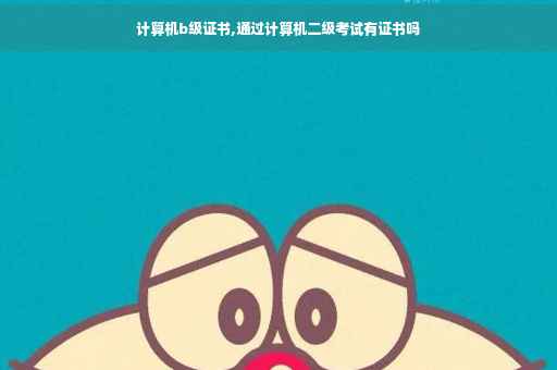 计算机b级证书,通过计算机二级考试有证书吗