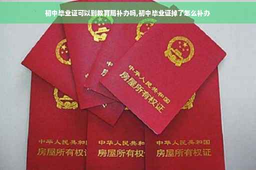 初中毕业证可以到教育局补办吗,初中毕业证掉了怎么补办