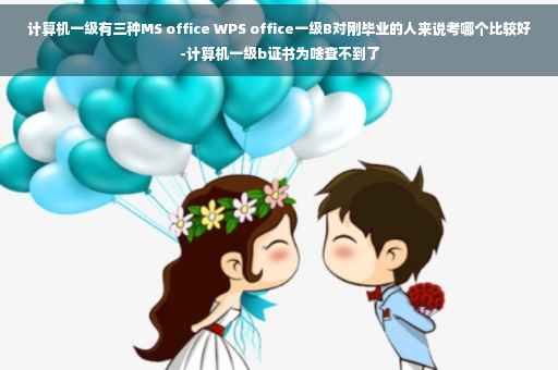 计算机一级有三种MS office WPS office一级B对刚毕业的人来说考哪个比较好-计算机一级b证书为啥查不到了
