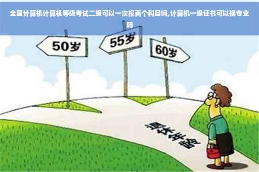 全国计算机计算机等级考试二级可以一次报两个科目吗,计算机一级证书可以换专业吗