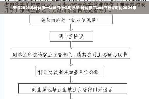 安徽2023年计算机一级证书什么时候发-计算机二级证书报考时间2024年