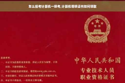 怎么报考计算机一级考,计算机等级证书如何领取