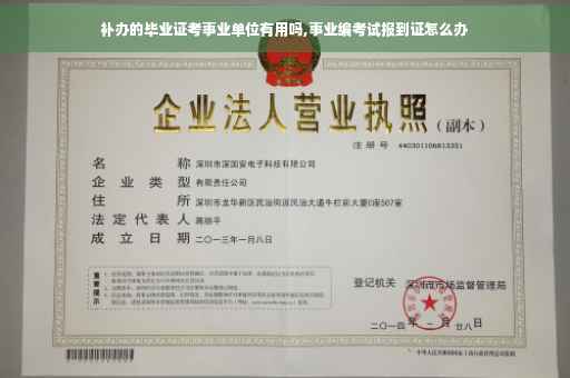 补办的毕业证考事业单位有用吗,事业编考试报到证怎么办